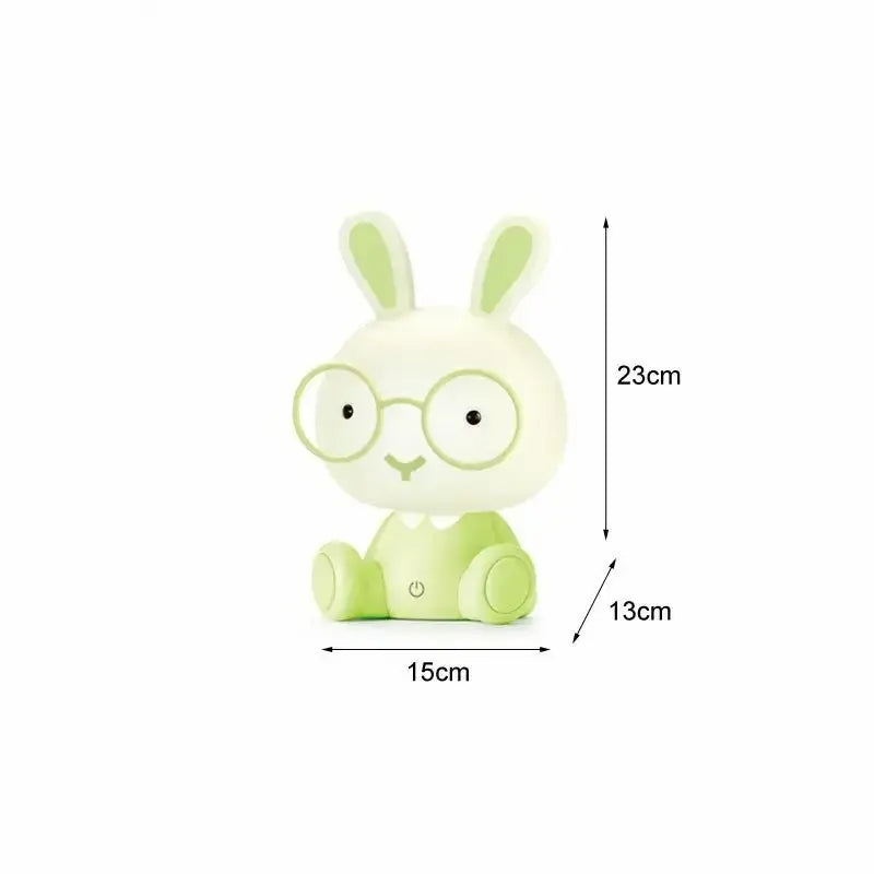 Veilleuse Lapin à Lunettes - Compagnon lumineux idéal