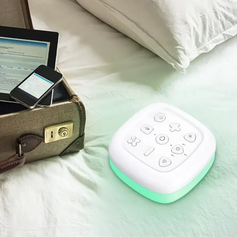 Veilleuse Bruit Blanc avec 30 Sons Apaisants Machine à Sons pour Sommeil et Relaxation