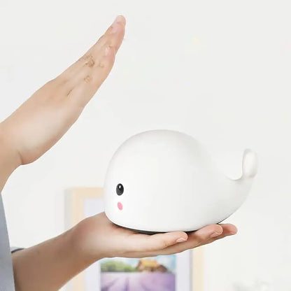Veilleuse Baleine en Silicone et Tactile avec Minuterie
