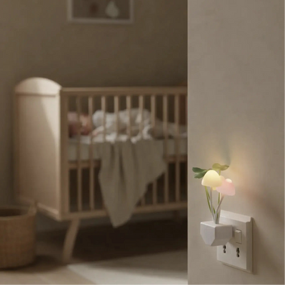 Lampe Veilleuse Colorée en Forme de Champignon