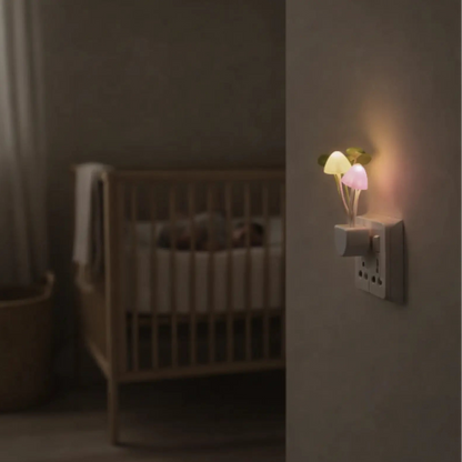 Lampe Veilleuse Colorée en Forme de Champignon