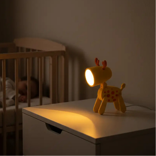 Mini-veilleuse LED pliable design chien mignon