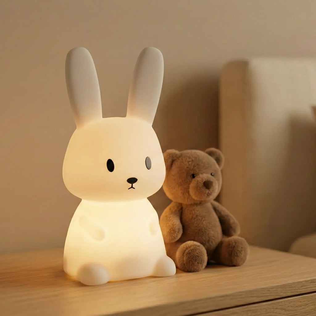 Veilleuse Lapin Pastel en Silicone