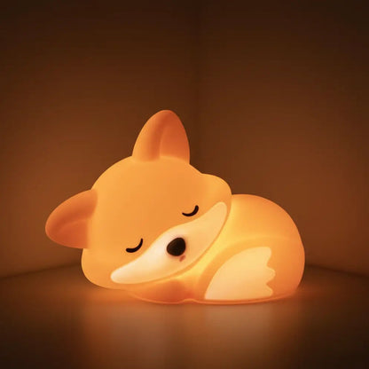 Veilleuse en Forme de Renard qui Dort Tactile
