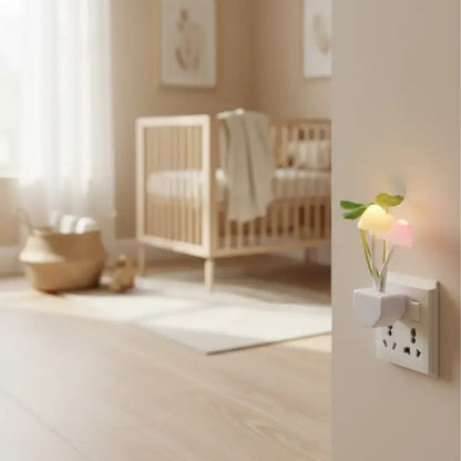 Lampe Veilleuse Colorée en Forme de Champignon