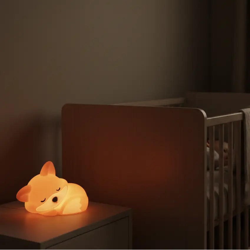 Veilleuse en Forme de Renard qui Dort Tactile