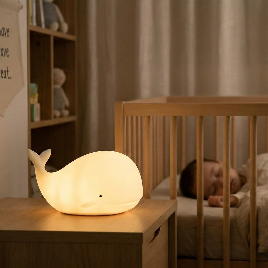 Veilleuse Baleine en Silicone avec Capteur Tactile