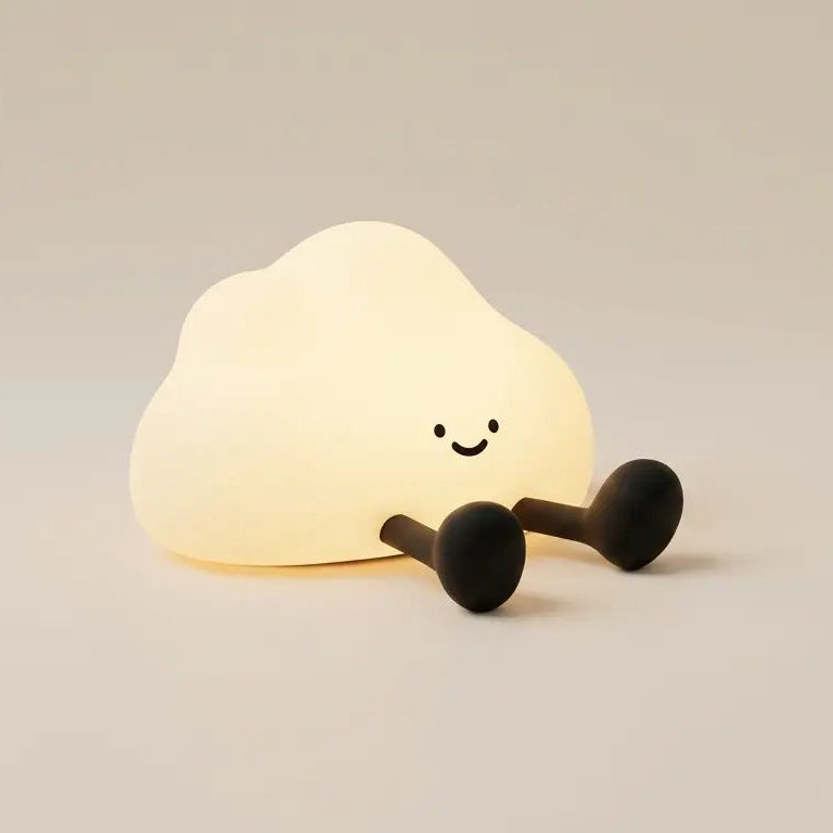 Veilleuse Nuage en Silicone Doux avec Pieds