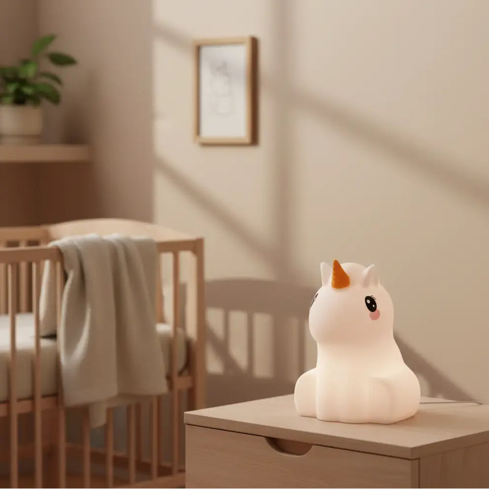 Veilleuse Licorne Capteur Tactile Avec Télécommande En Silicone