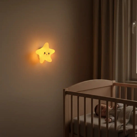Veilleuse Étoile en Silicone Magnétique Applique Murale