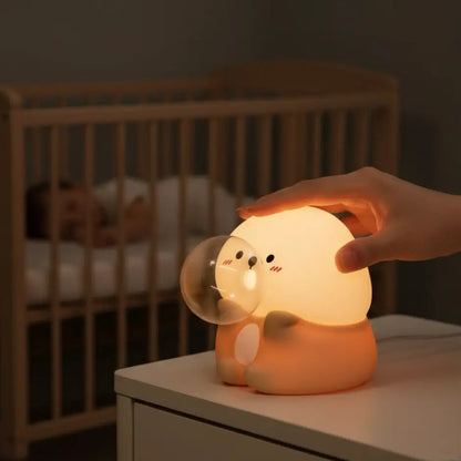 Loutre Veilleuse Tactile en Silicone