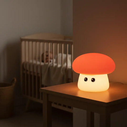 Champignon Veilleuse En Silicone Tactile