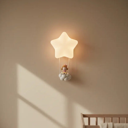 Veilleuse Applique Murale Étoile avec Animaux Mignon