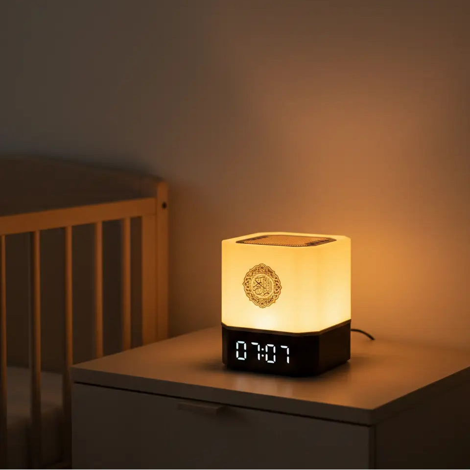 Horloge Azan Coran Lumineuse Réveil Bluetooth Sans Fil Contrôle App