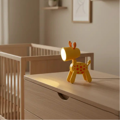 Mini-veilleuse LED pliable design chien mignon
