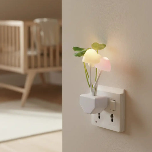 Lampe Veilleuse Colorée en Forme de Champignon