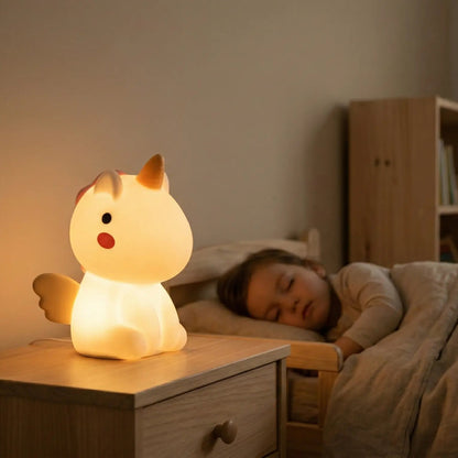 Veilleuse Licorne en Silicone