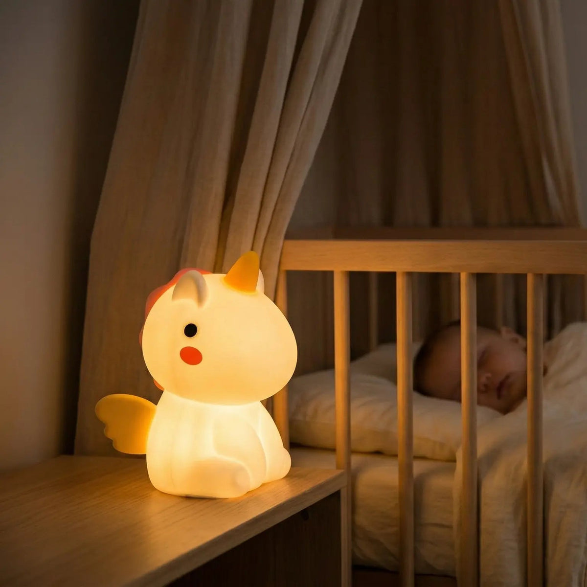 Veilleuse Licorne en Silicone