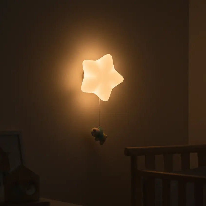 Veilleuse Applique Murale Étoile avec Animaux Mignon