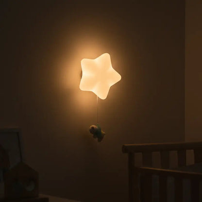 Veilleuse Applique Murale Étoile avec Animaux Mignon