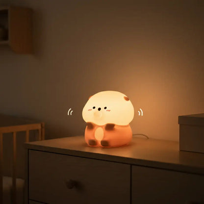Loutre Veilleuse Tactile en Silicone