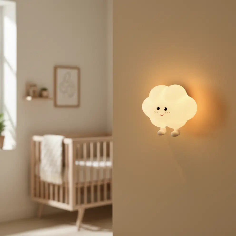 Veilleuse Nuage en Silicone Magnétique Applique Murale