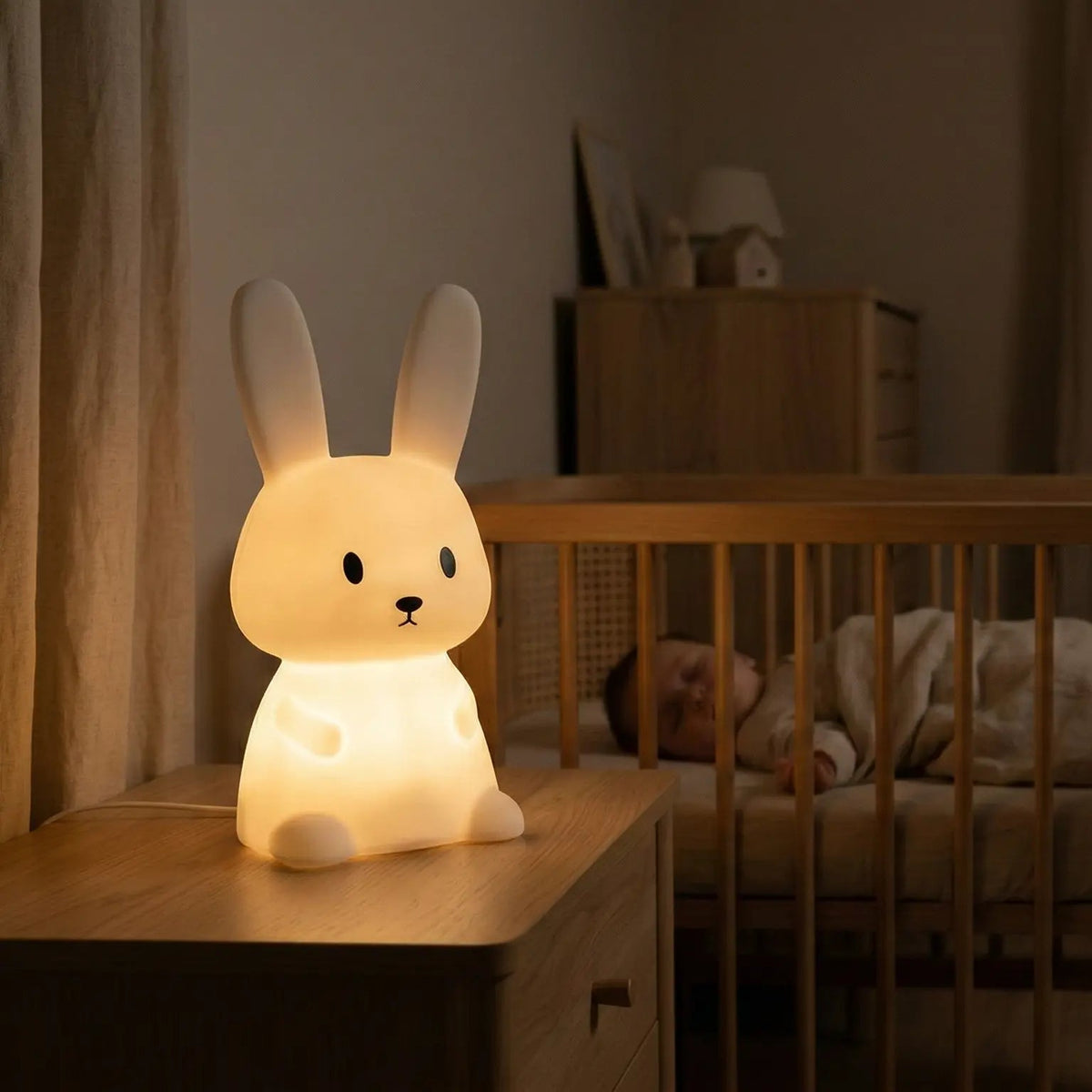 Veilleuse Lapin Pastel en Silicone
