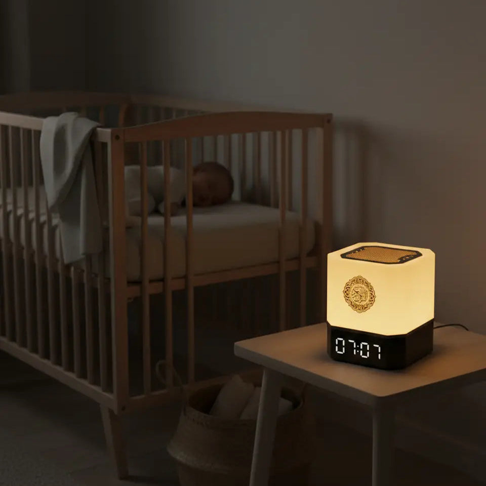 Horloge Azan Coran Lumineuse Réveil Bluetooth Sans Fil Contrôle App