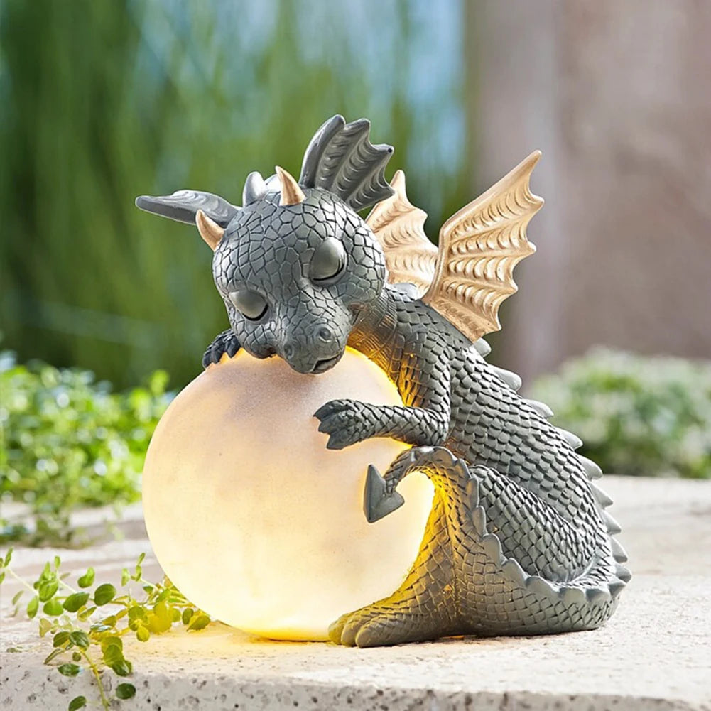 Veilleuse Dragon Endormi Globe LED