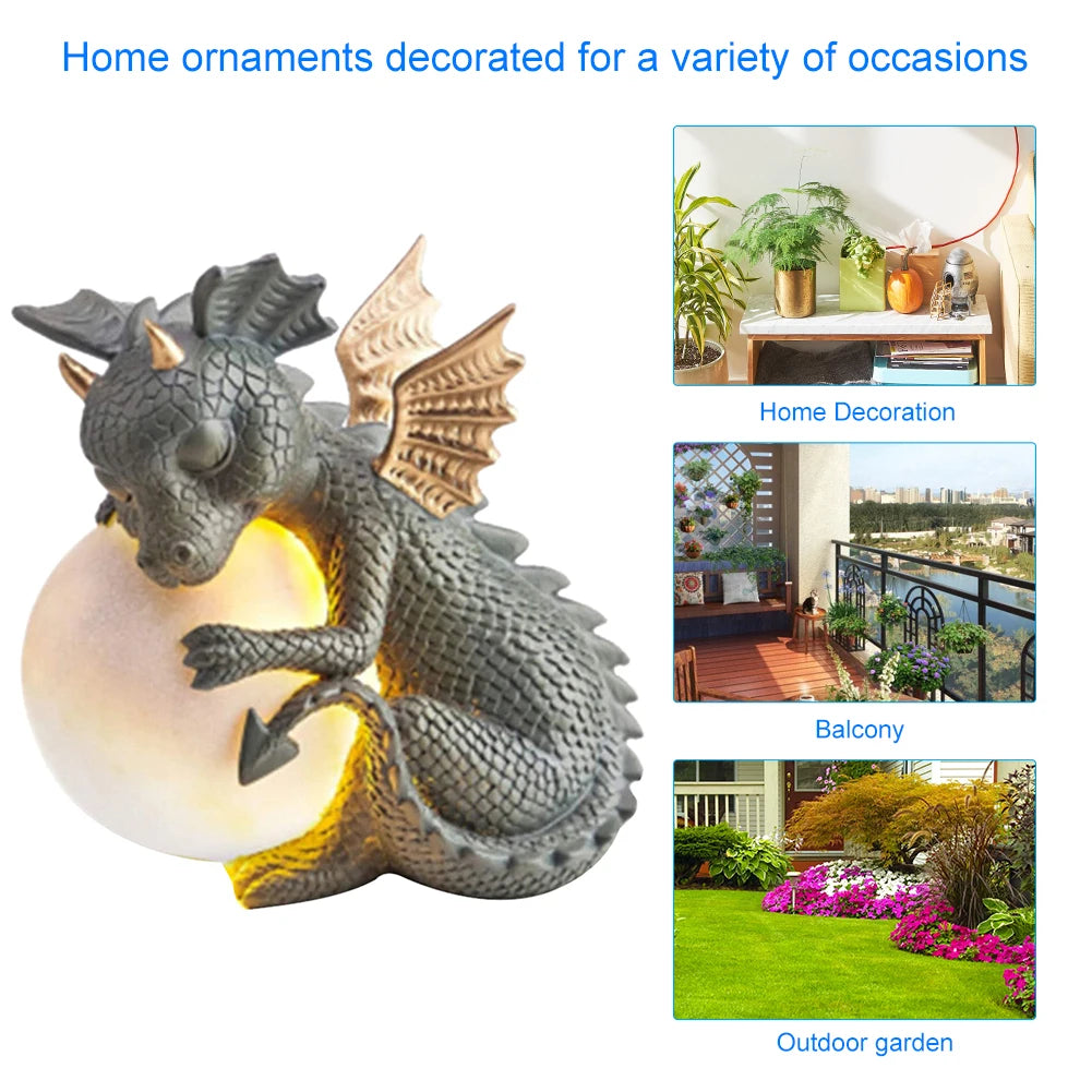 Veilleuse Dragon Endormi Globe LED