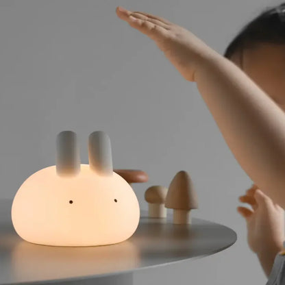 Veilleuse Lapin Minimal en Silicone et Tactile