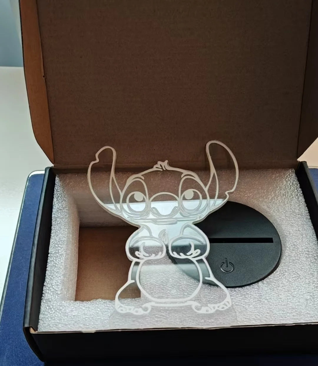 Veilleuse LED 3D Stitch avec Télécommande