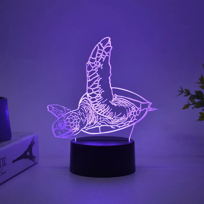 Veilleuse 3D Tortue de Mer