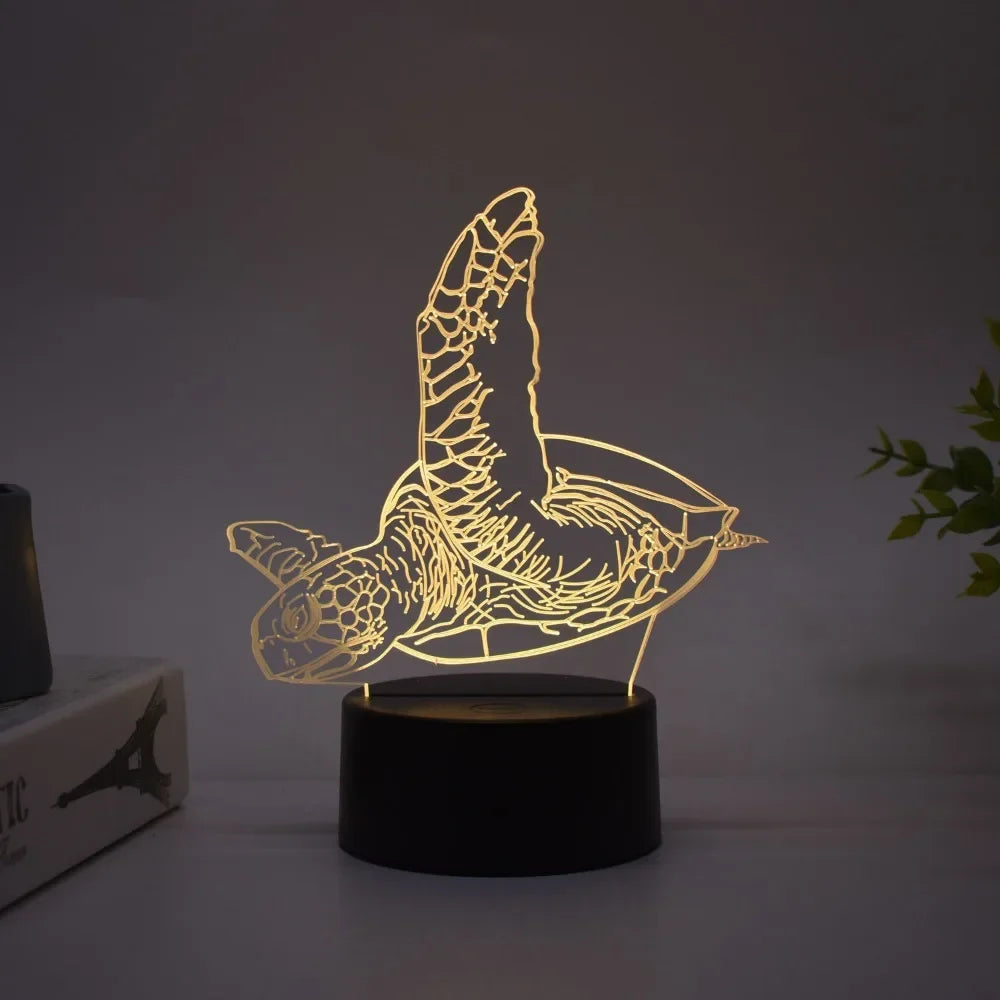 Veilleuse 3D Tortue de Mer