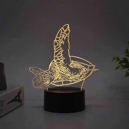 Veilleuse 3D Tortue de Mer