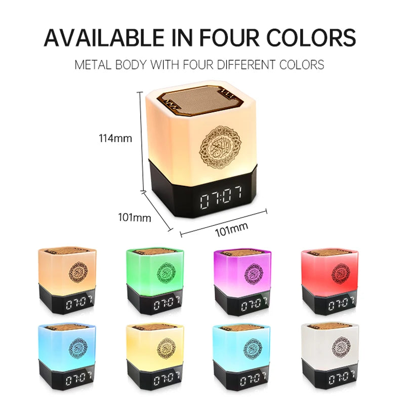 Horloge Azan Coran Lumineuse Réveil Bluetooth Sans Fil Contrôle App