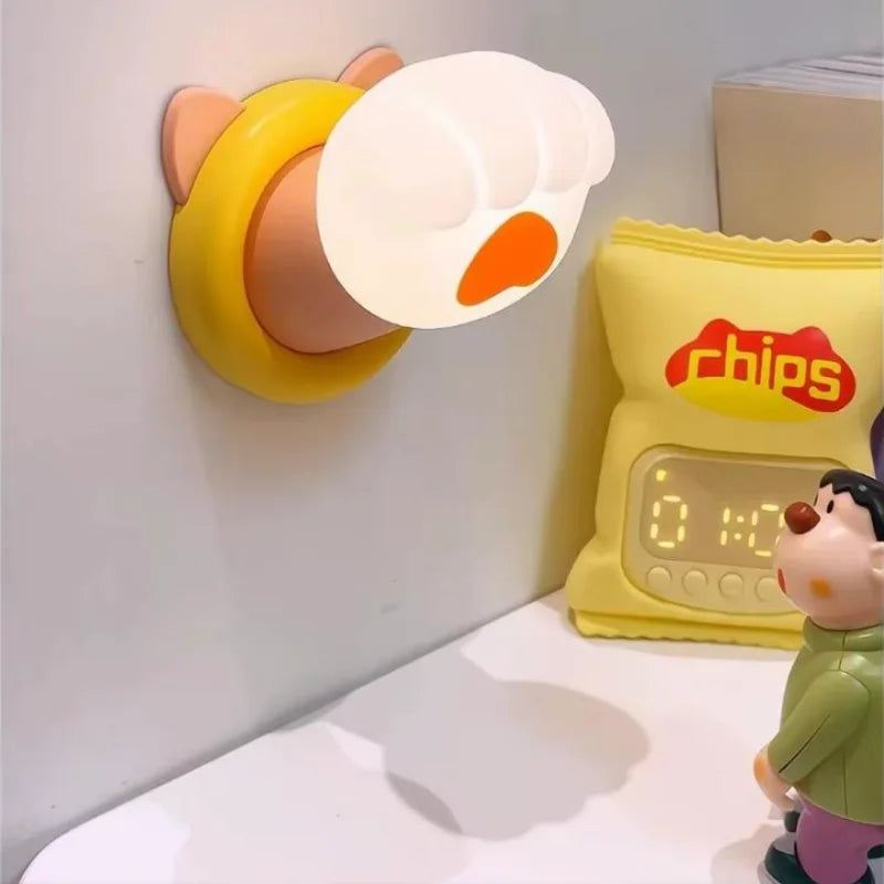 Veilleuse Murale en Silicone Patte de Chat