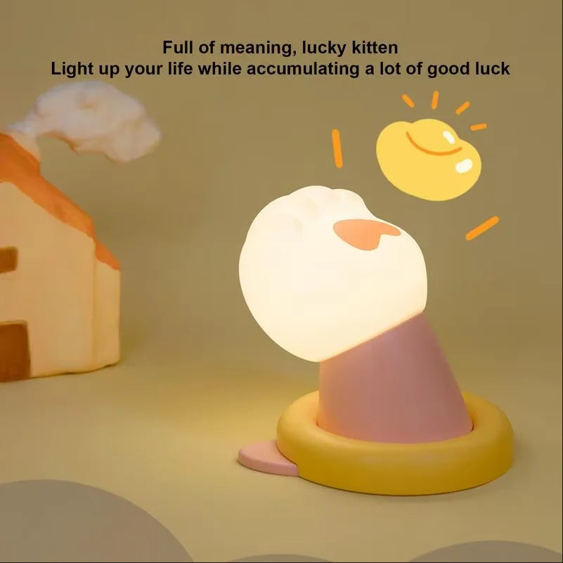 Veilleuse Murale en Silicone Patte de Chat