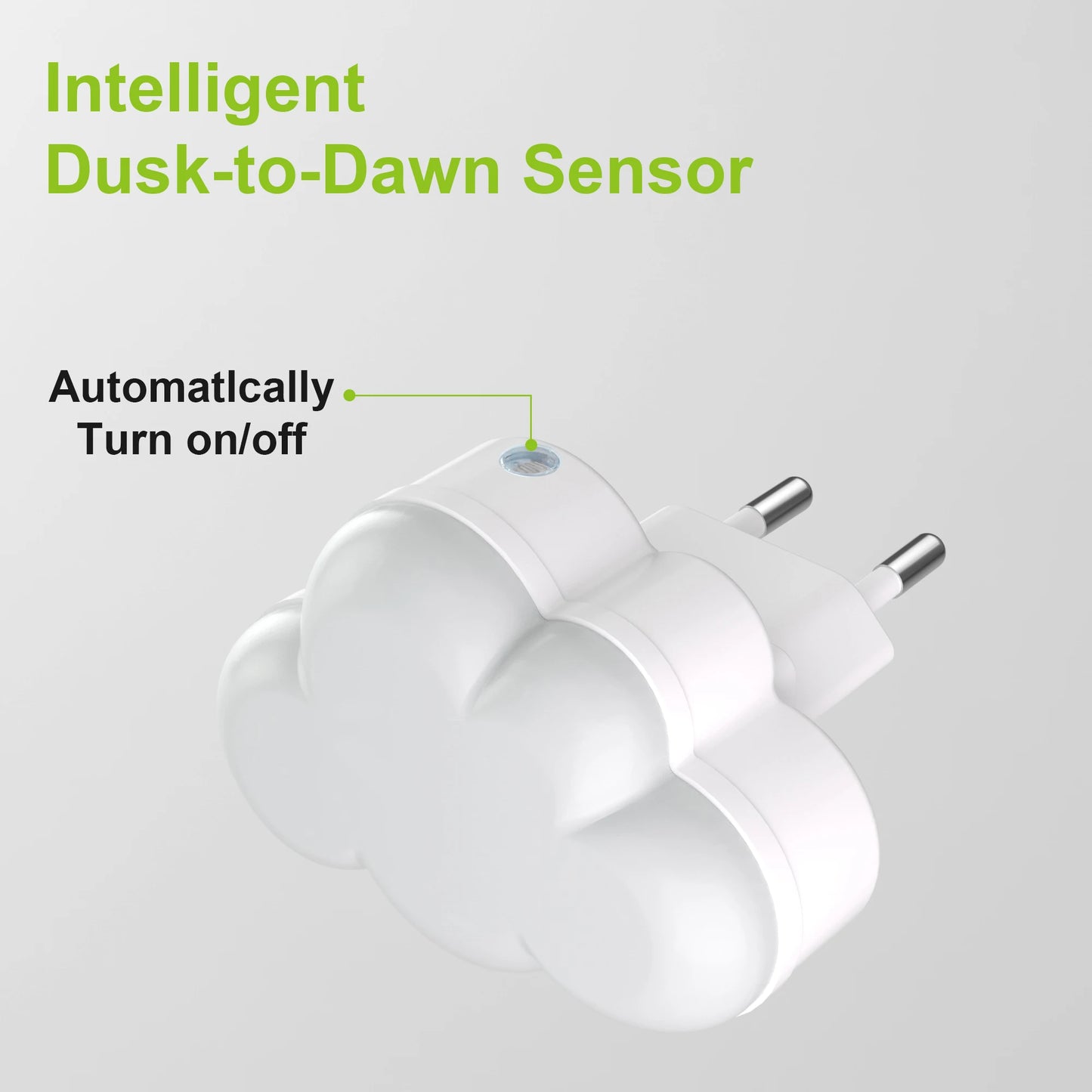 Veilleuse Nuage avec Capteur de Lumière LED