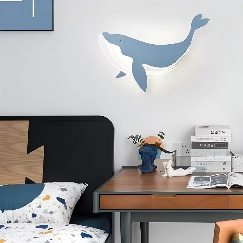 Veilleuse Murale Baleine Applique Murale Design