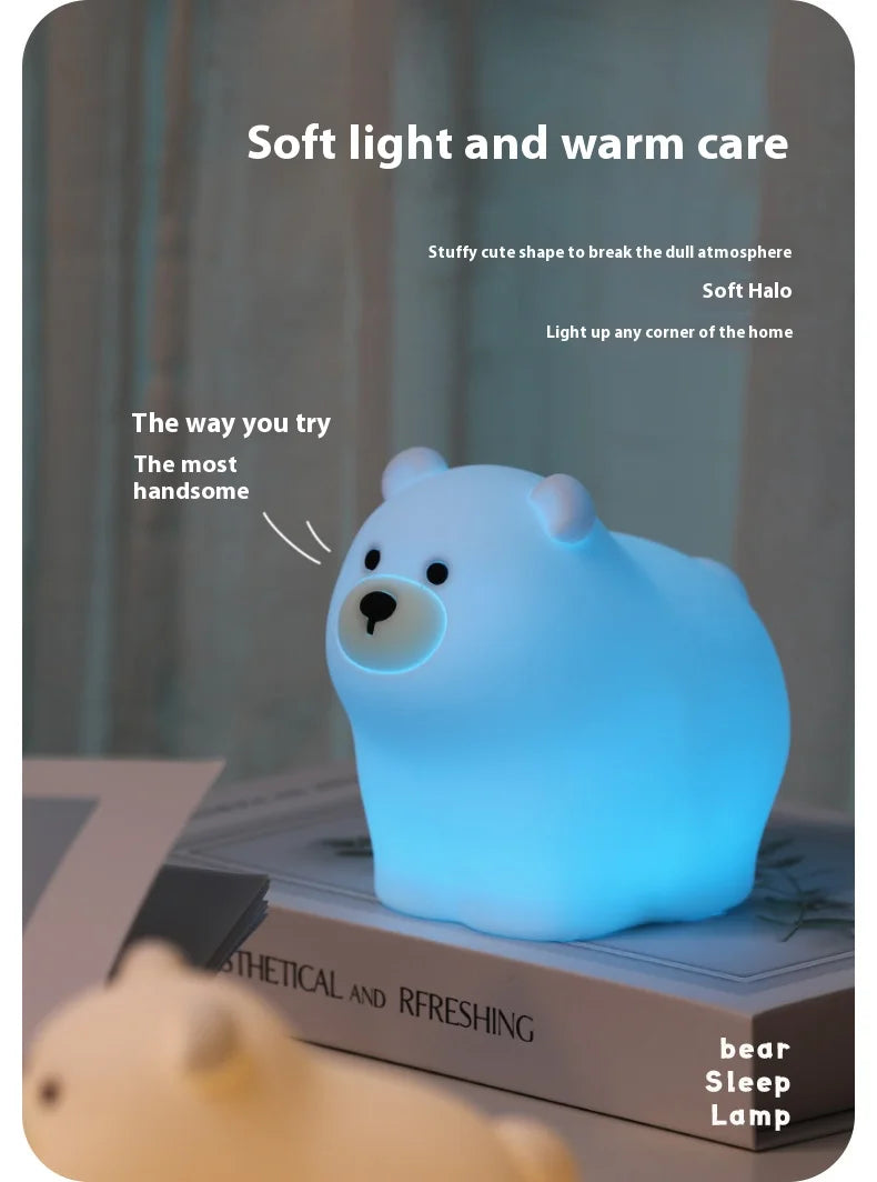 Veilleuse Ours Polaire en Silicone