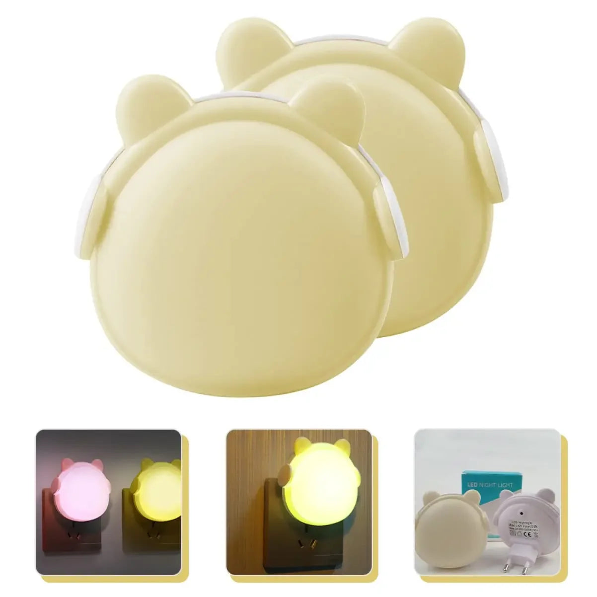 Veilleuse Ourson Mural Duo pour Prise