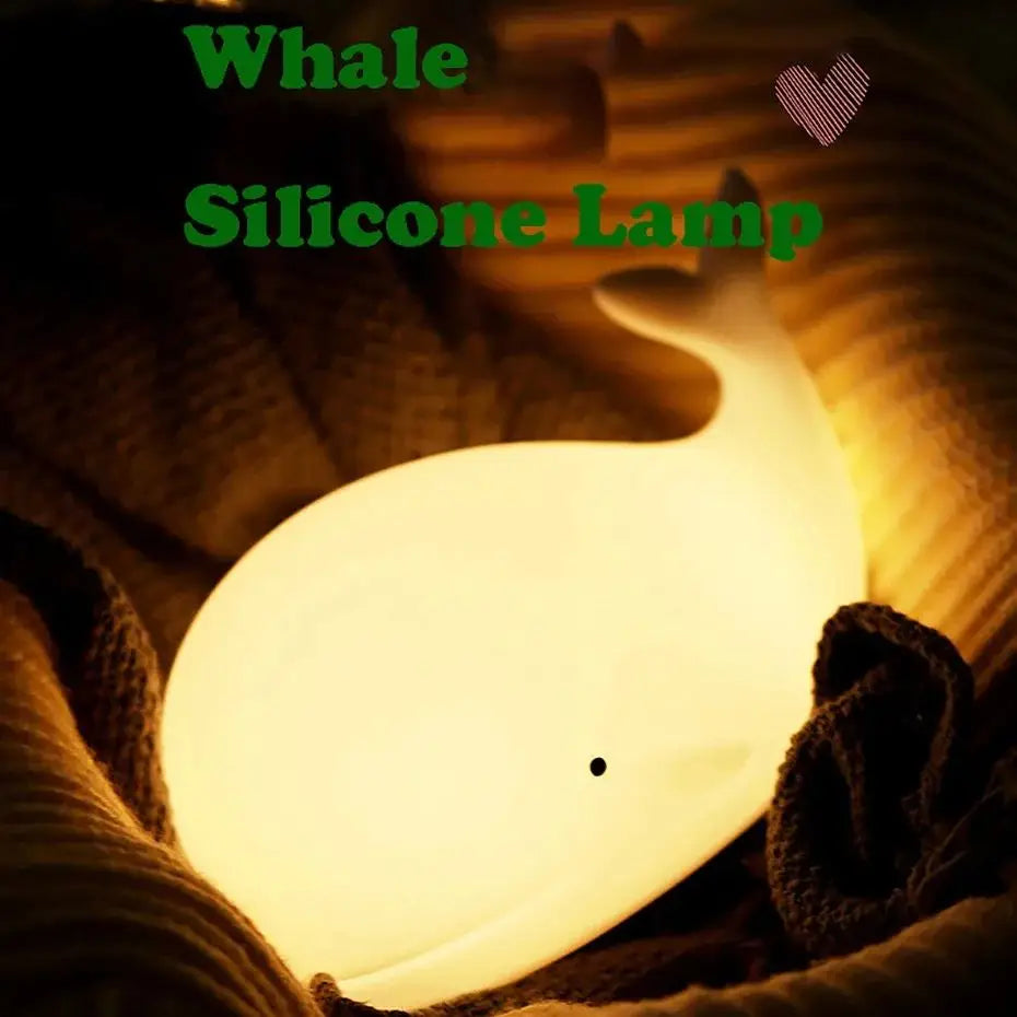 Veilleuse Baleine en Silicone avec Capteur Tactile