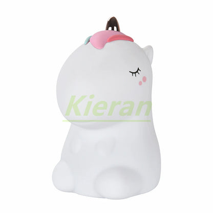 Veilleuse Licorne en Silicone Rechargeable par USB