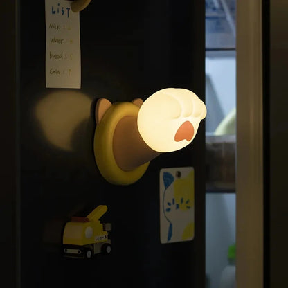 Veilleuse Murale en Silicone Patte de Chat