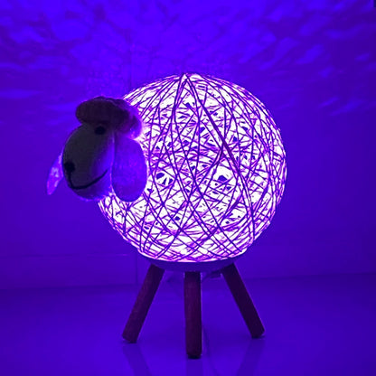 Veilleuse Mouton sur Pieds Bois