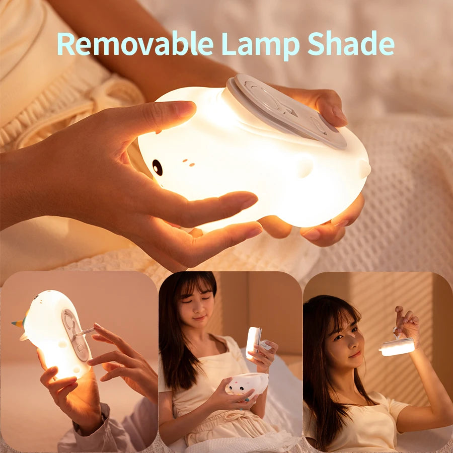 Veilleuse Licorne Télécommandée en Silicone