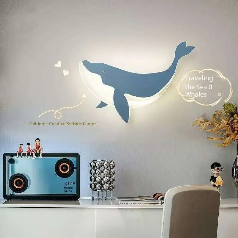 Veilleuse Murale Baleine Applique Murale Design