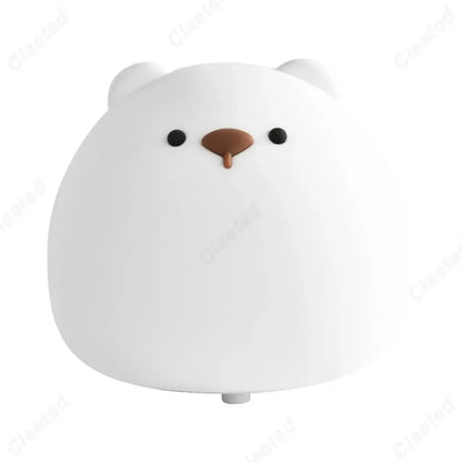 Veilleuse Ours LED Tactile en Silicone