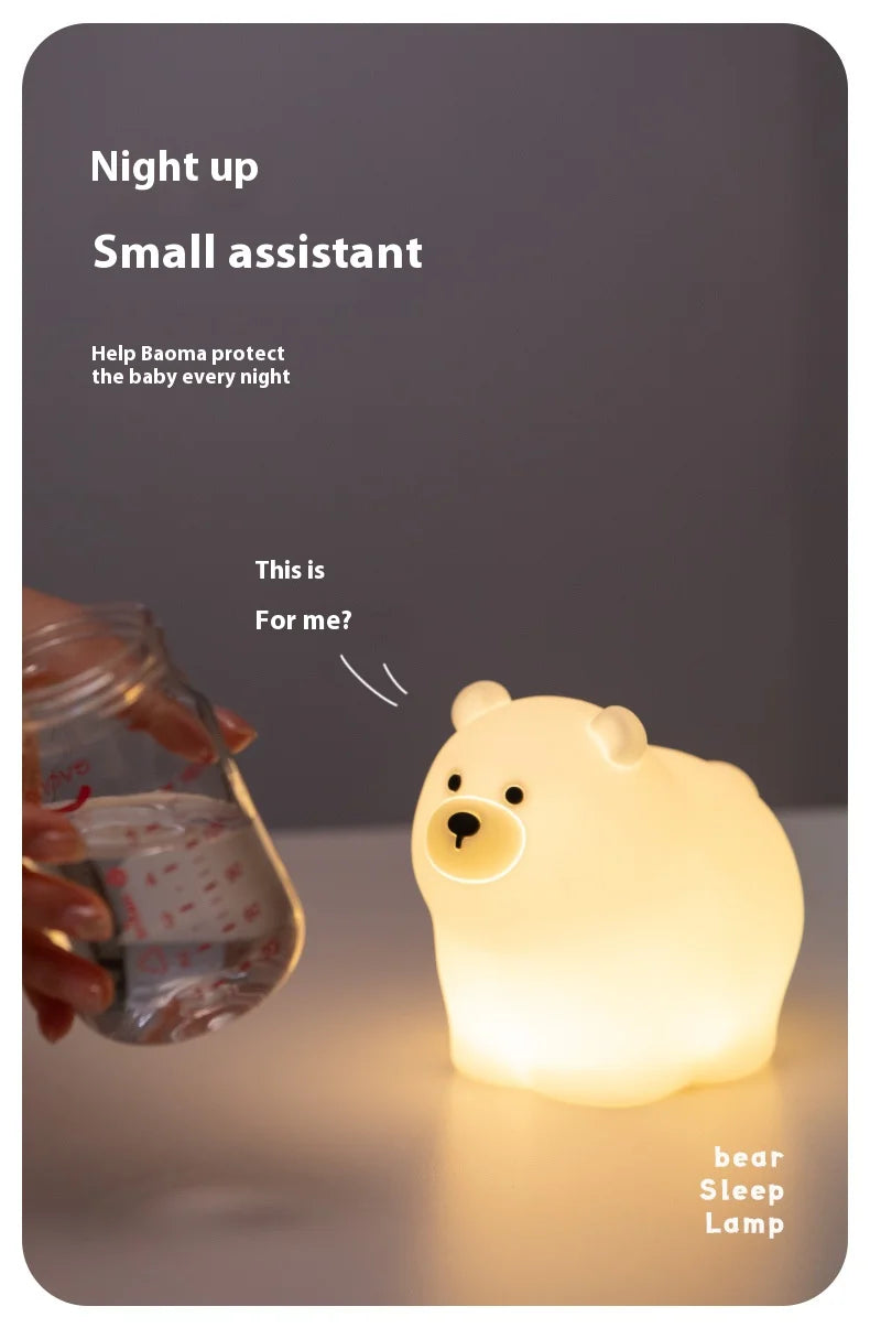 Veilleuse Ours Polaire en Silicone